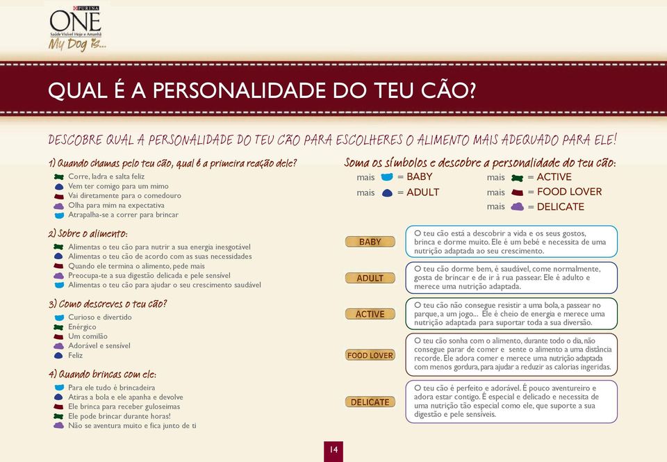 nutrir a sua energia inesgotável Alimentas o teu cão de acordo com as suas necessidades Quando ele termina o alimento, pede mais Preocupa-te a sua digestão delicada e pele sensível Alimentas o teu