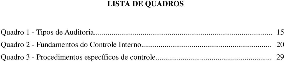 .. 15 Quadro 2 - Fundamentos do