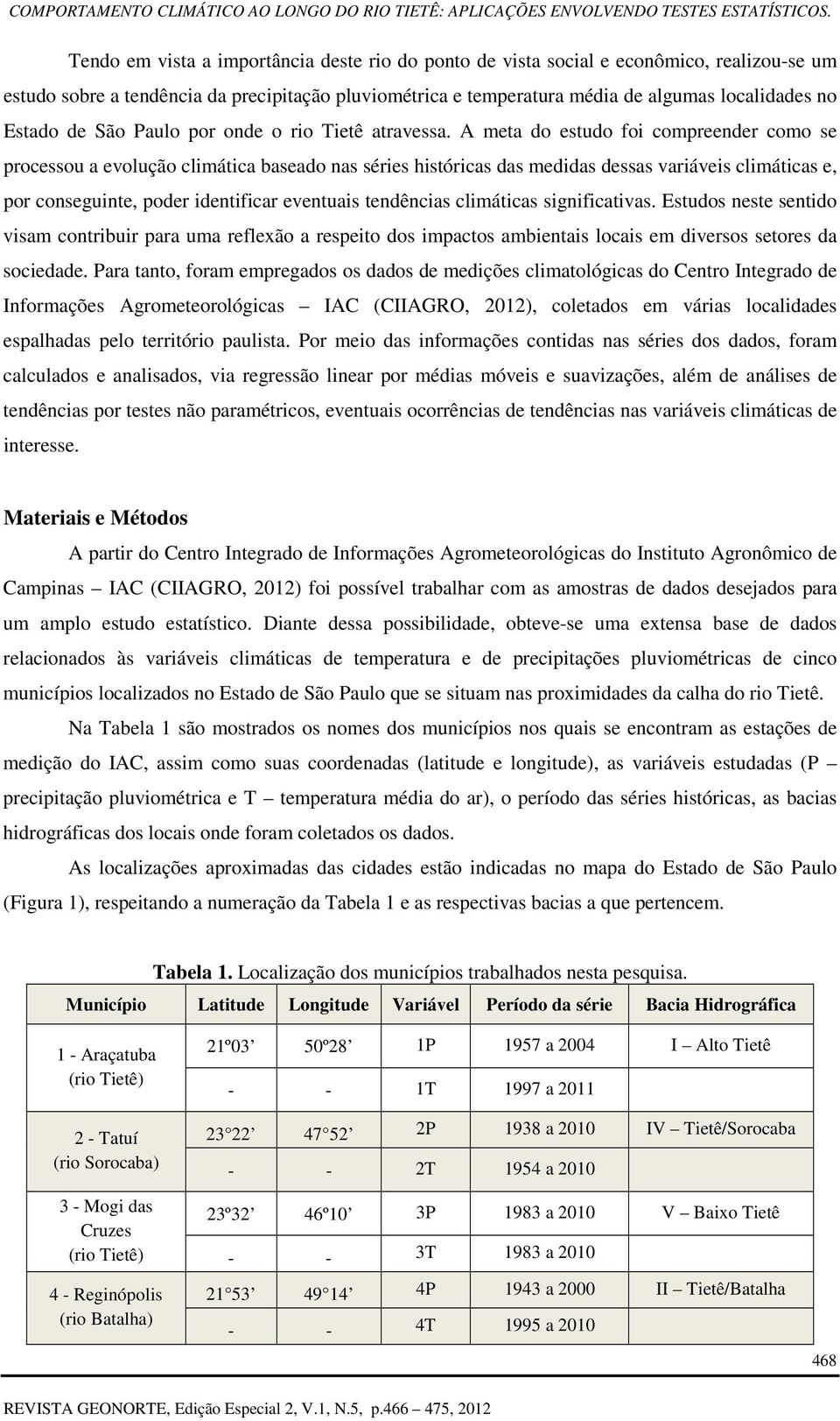 A meta do estudo foi compreender como se processou a evolução climática baseado nas séries históricas das medidas dessas variáveis climáticas e, por conseguinte, poder identificar eventuais