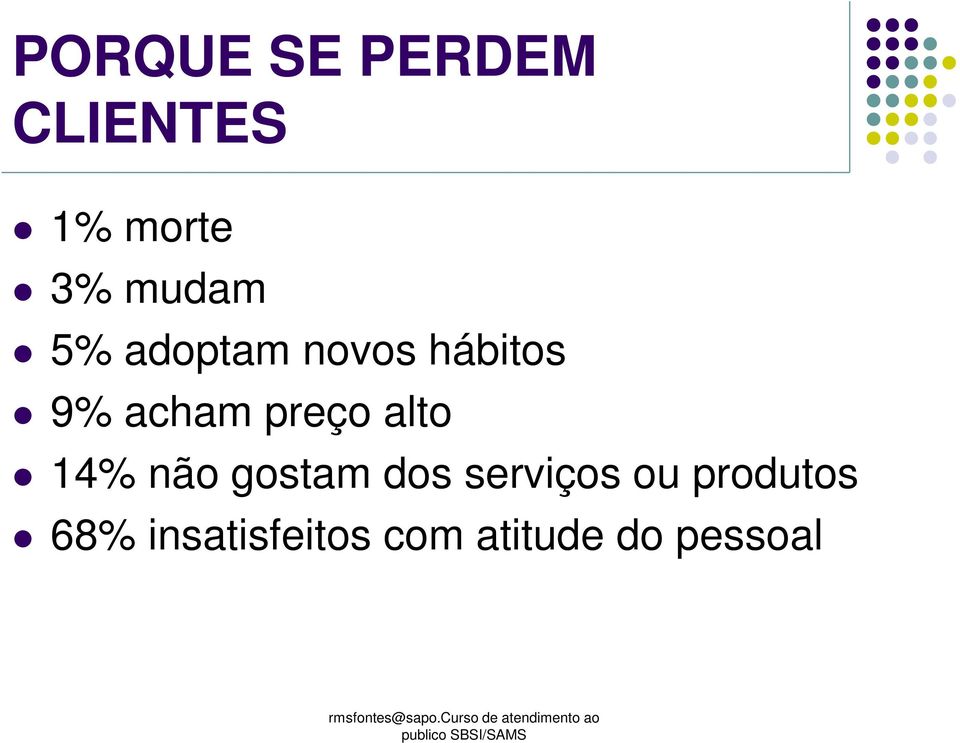 preço alto 14% não gostam dos serviços ou