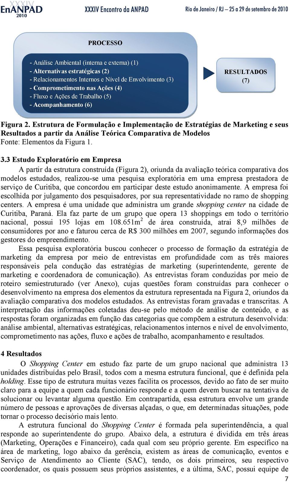 Estrutura de Formulação e Implementação de Estratégias de Marketing e seus Resultados a partir da Análise Teórica Comparativa de Modelos Fonte: Elementos da Figura 1. 3.