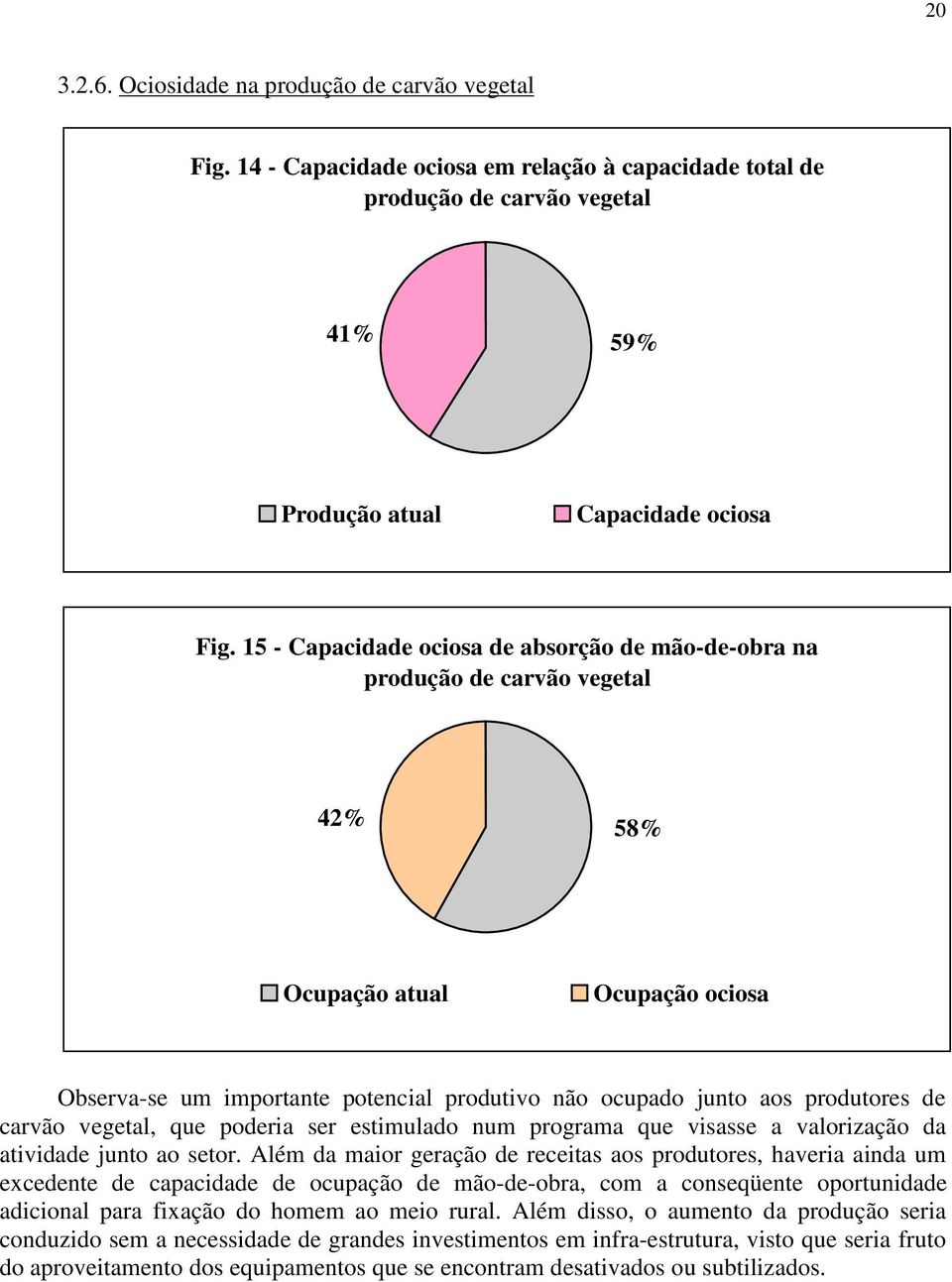 carvão vegetal, que poderia ser estimulado num programa que visasse a valorização da atividade junto ao setor.