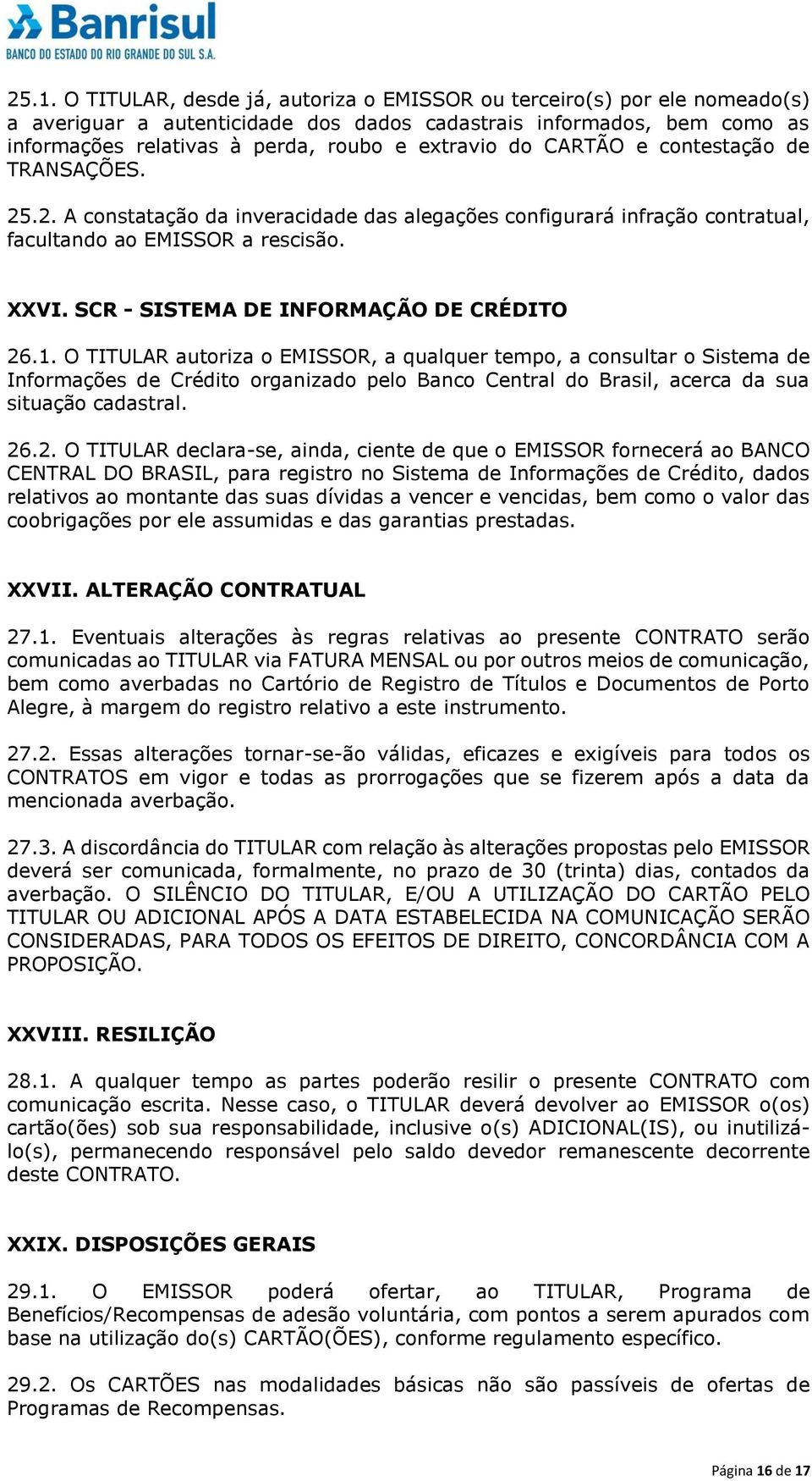 SCR - SISTEMA DE INFORMAÇÃO DE CRÉDITO 26.1.