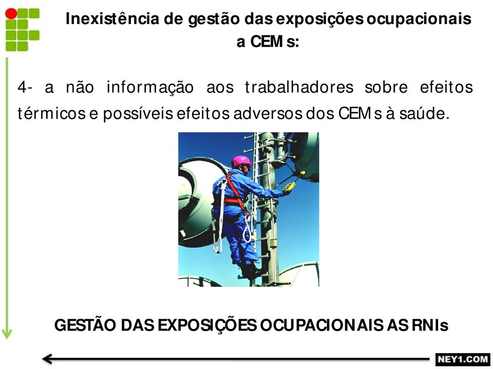 aos trabalhadores sobre efeitos térmicos