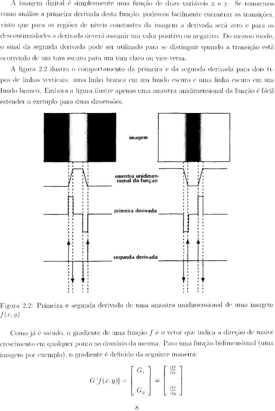 descontinuidades a derivada deverá assumir um valor positivo ou negativo.