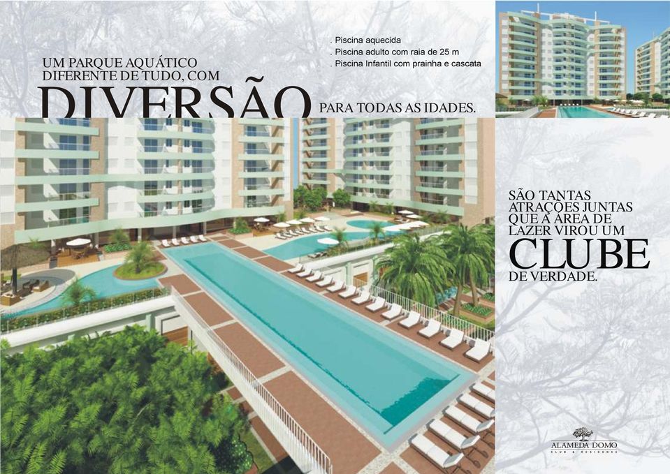 Piscina Infantil com prainha e cascata DIVERSÃOPARA TODAS