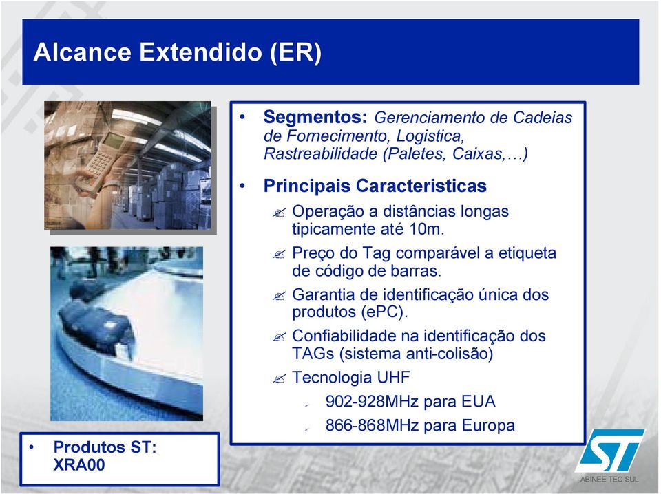 10m. Preço do Tag comparável a etiqueta de código de barras. Garantia de identificação única dos produtos (epc).