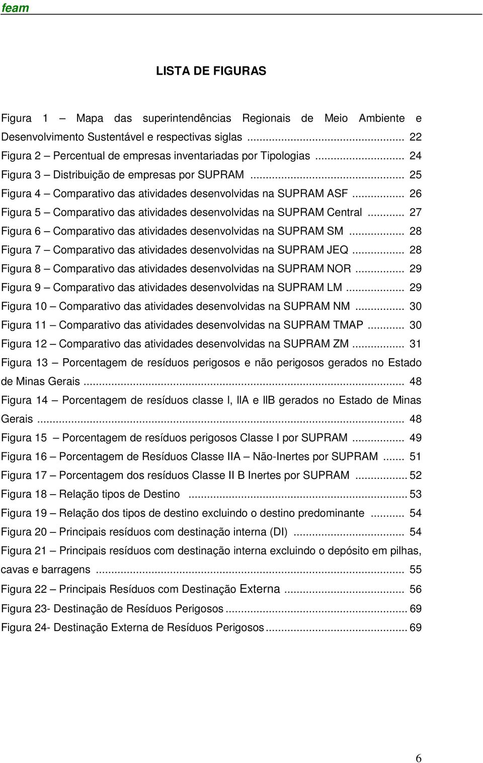 .. 27 Figura 6 Comparativo das atividades desenvolvidas na SUPRAM SM... 28 Figura 7 Comparativo das atividades desenvolvidas na SUPRAM JEQ.