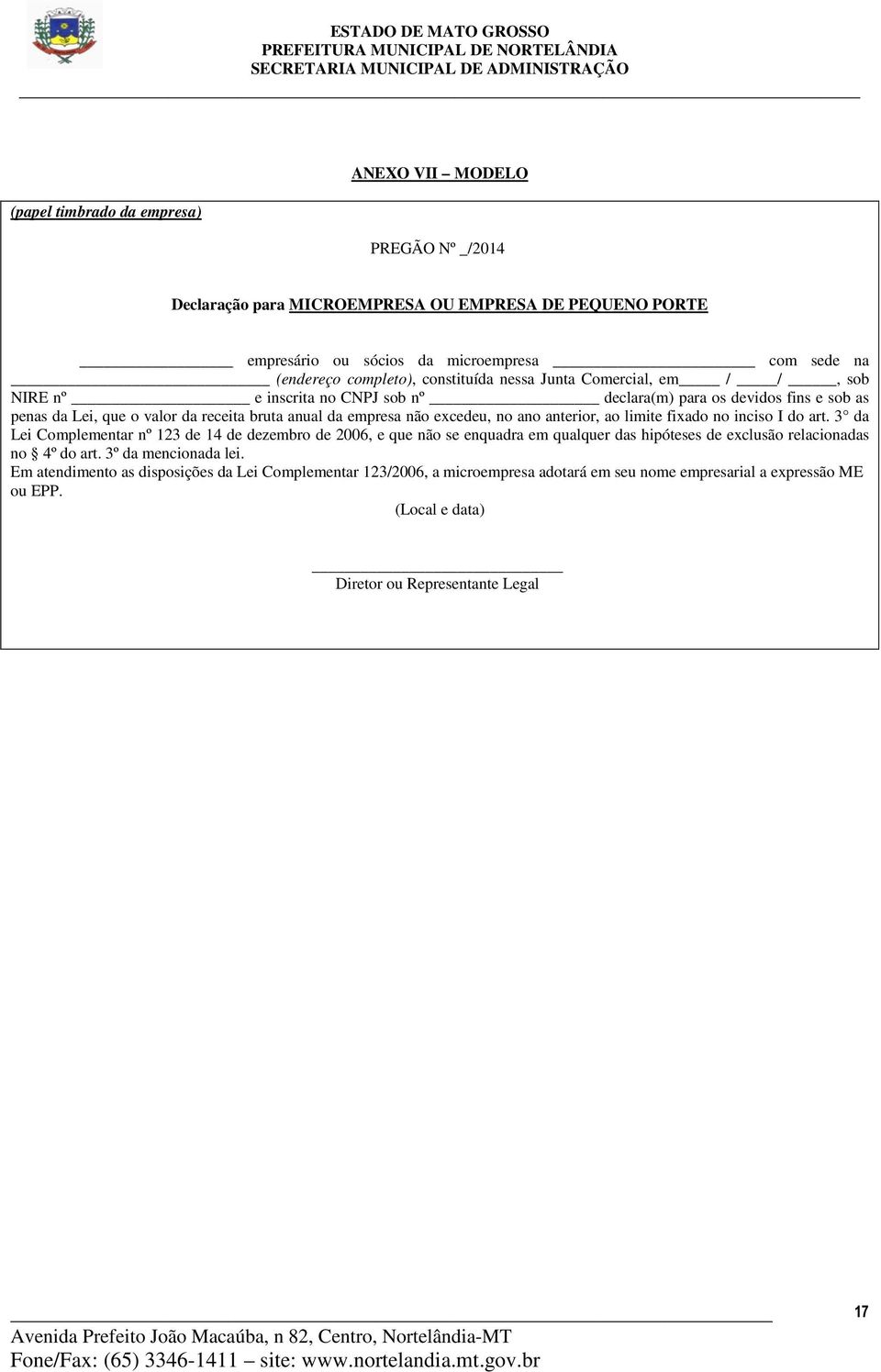 no ano anterior, ao limite fixado no inciso I do art. 3 da Lei Complementar nº 123 de 14 de dezembro de 2006, e que não se enquadra em qualquer das hipóteses de exclusão relacionadas no 4º do art.