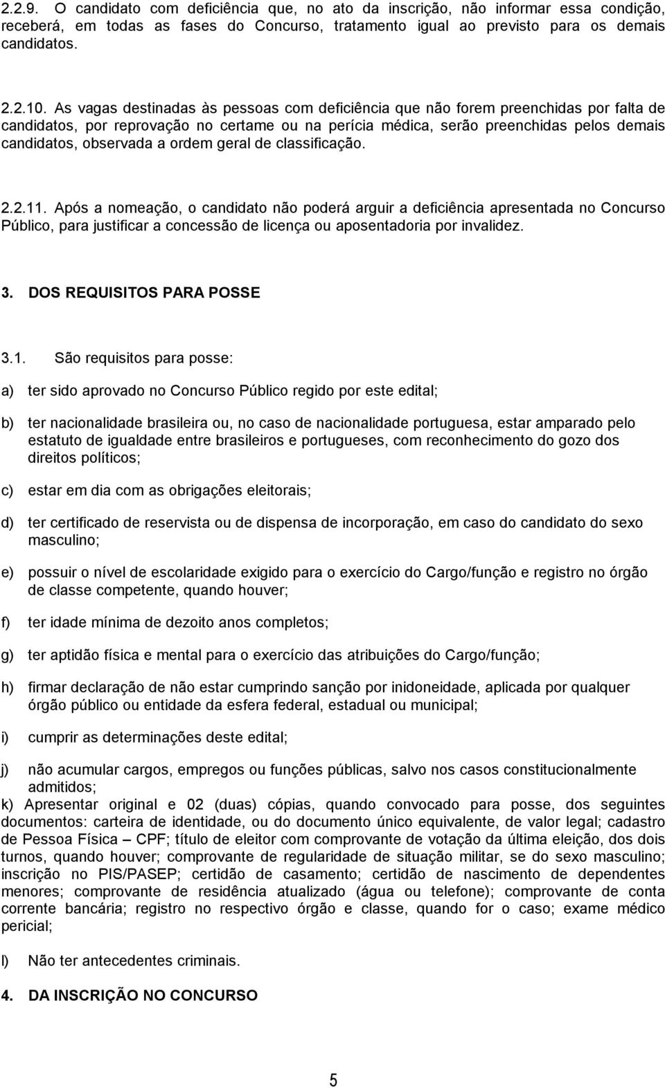 a ordem geral de classificação. 2.2.11.