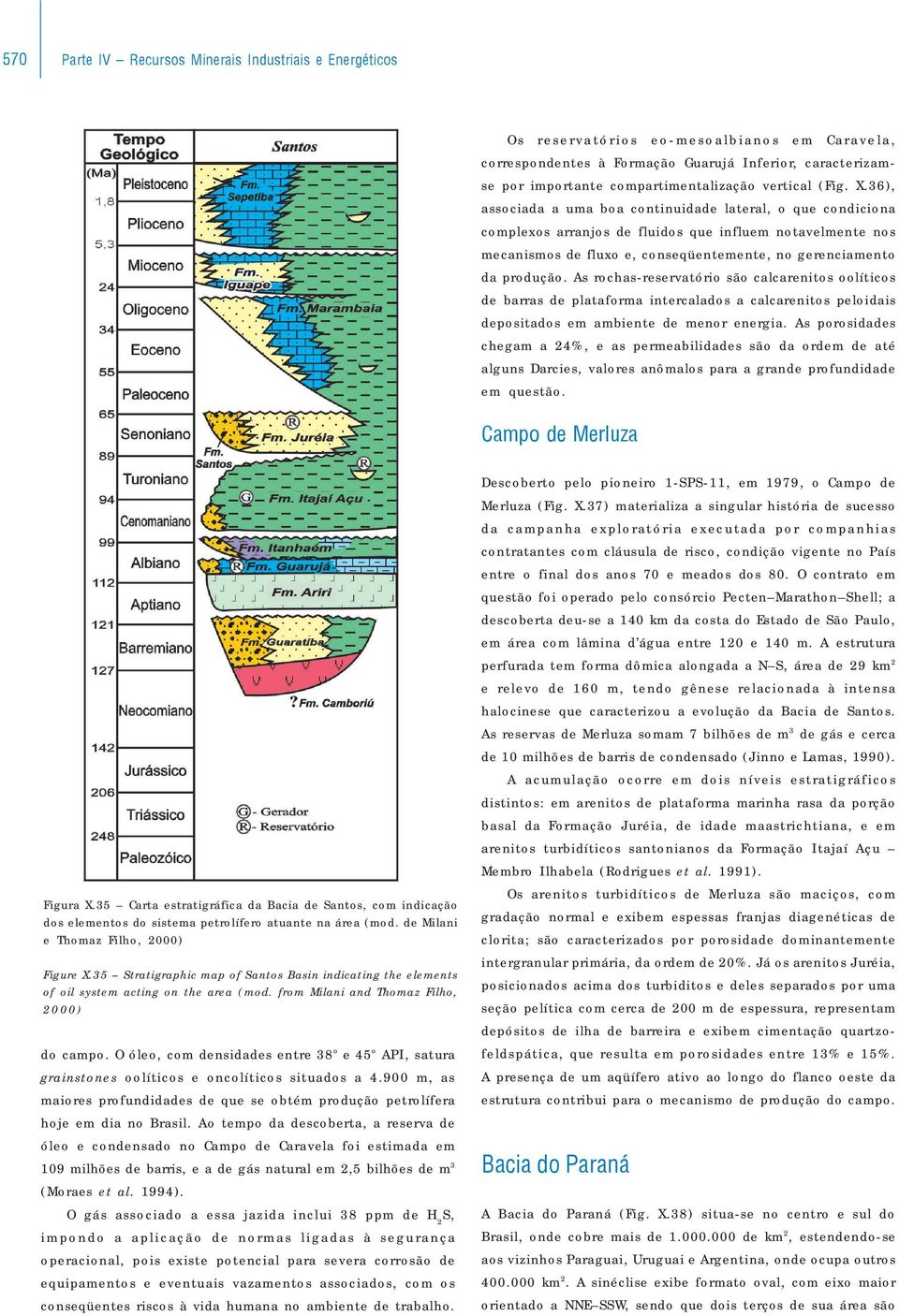 36), associada a uma boa continuidade lateral, o que condiciona complexos arranjos de fluidos que influem notavelmente nos mecanismos de fluxo e, conseqüentemente, no gerenciamento da produção.