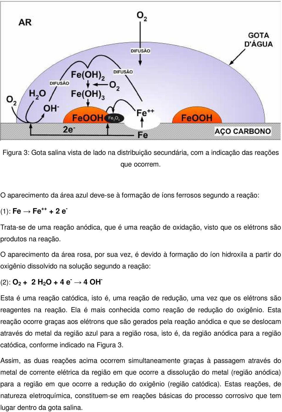 produtos na reação.