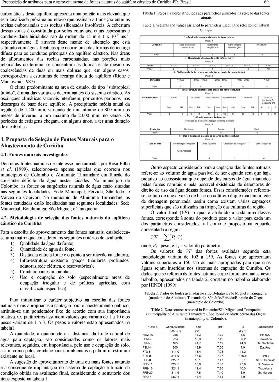 A cobertura dessas zonas é constituída por solos coluviais, cujas espessuras e condutividade hidráulica são da ordem de 15 m e 1 x 10-9 ms -1, respectivamente.