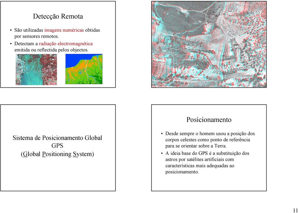 Posicionamento Sistema de Posicionamento Global GPS (Global Positioning System) Desde sempre o homem usou a posição dos