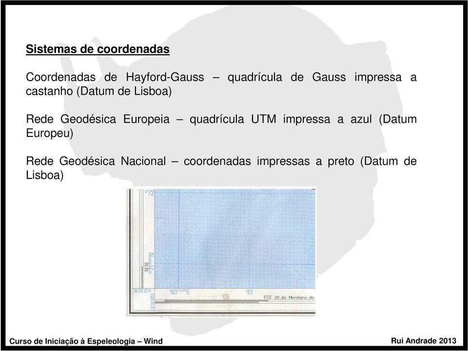 Europeia quadrícula UTM impressa a azul (Datum Europeu) Rede