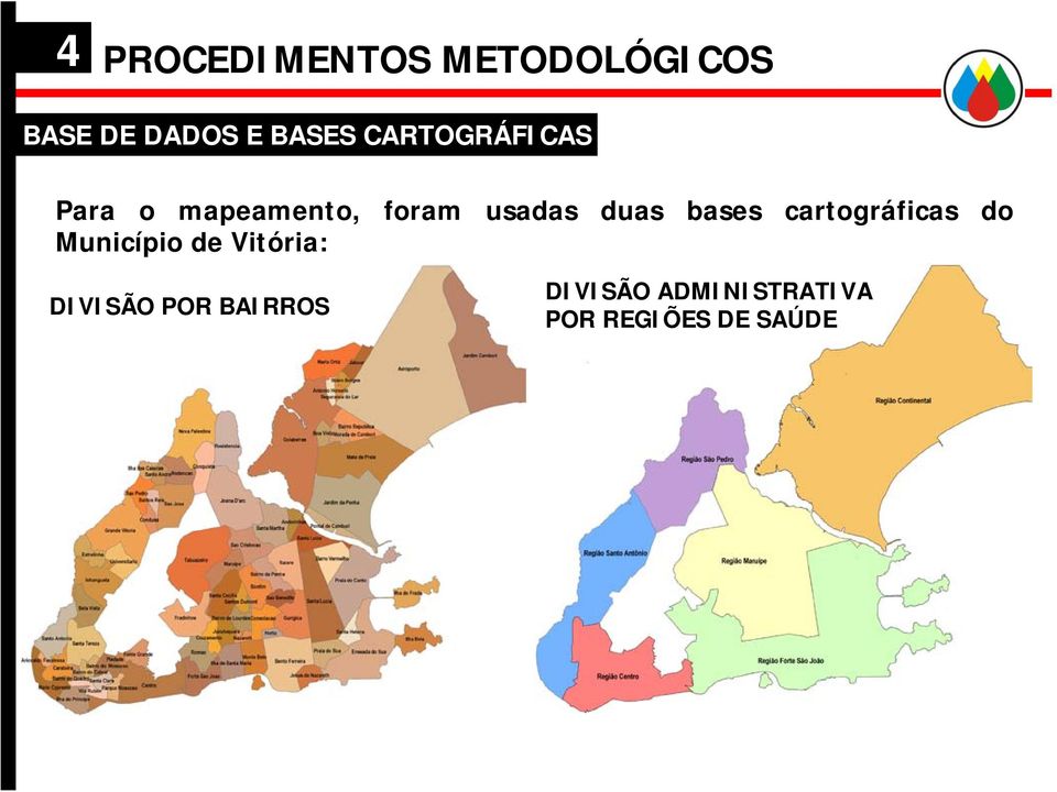 bases cartográficas do Município de Vitória: DIVISÃO