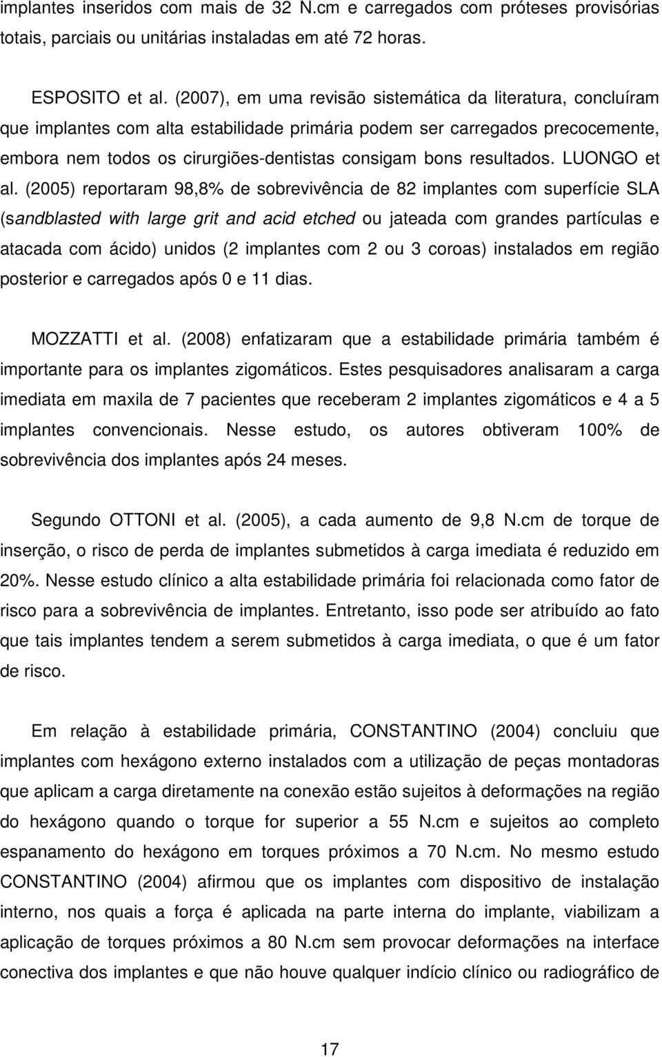 resultados. LUONGO et al.