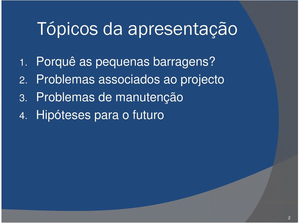 Problemas associados ao projecto 3.