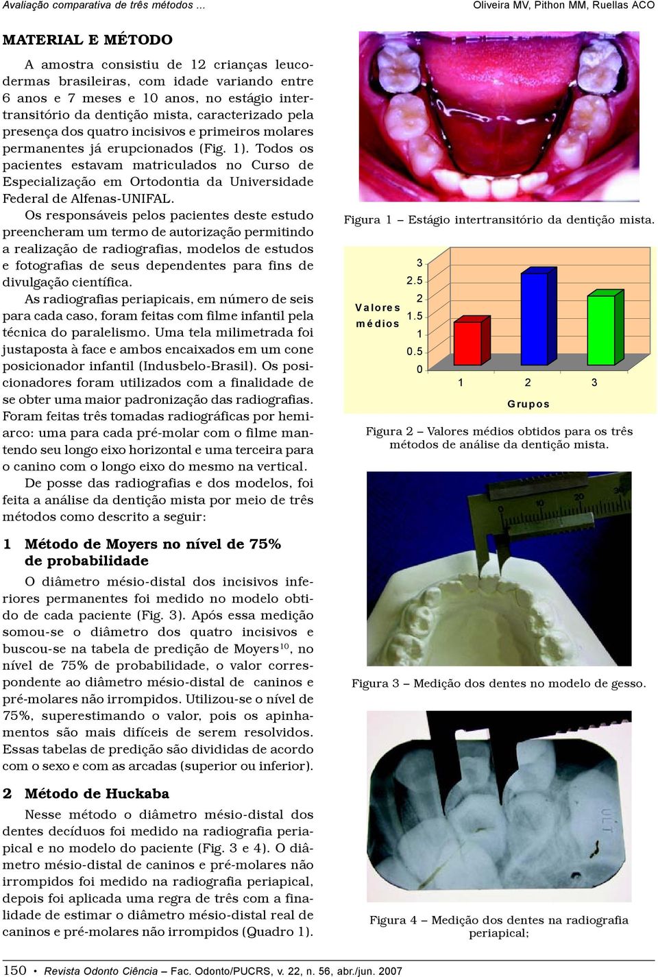 Todos os pacientes estavam matriculados no Curso de Especialização em Ortodontia da Universidade Federal de Alfenas-UNIFAL.