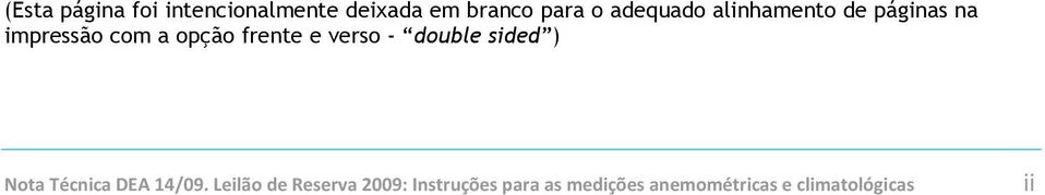 e verso - double sided ) Nota Técnica DEA 14/09.