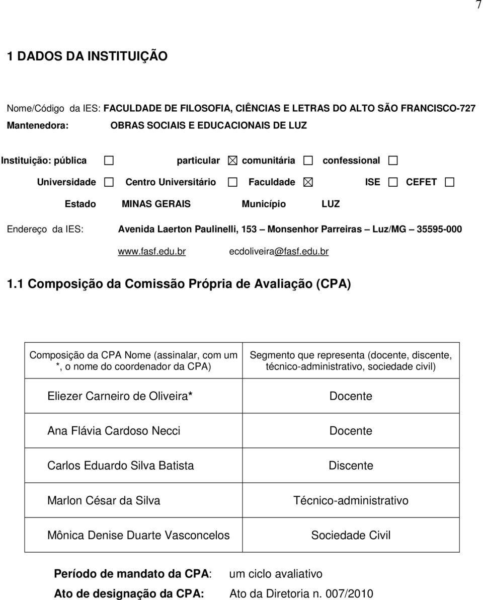 www.fasf.edu.br ecdoliveira@fasf.edu.br 1.