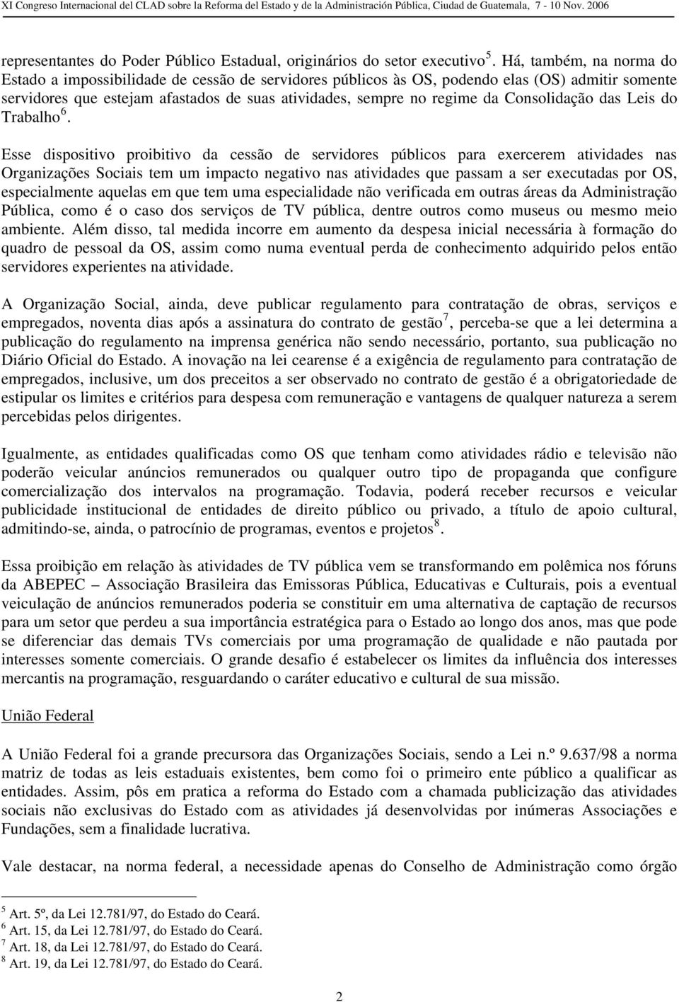 Consolidação das Leis do Trabalho 6.