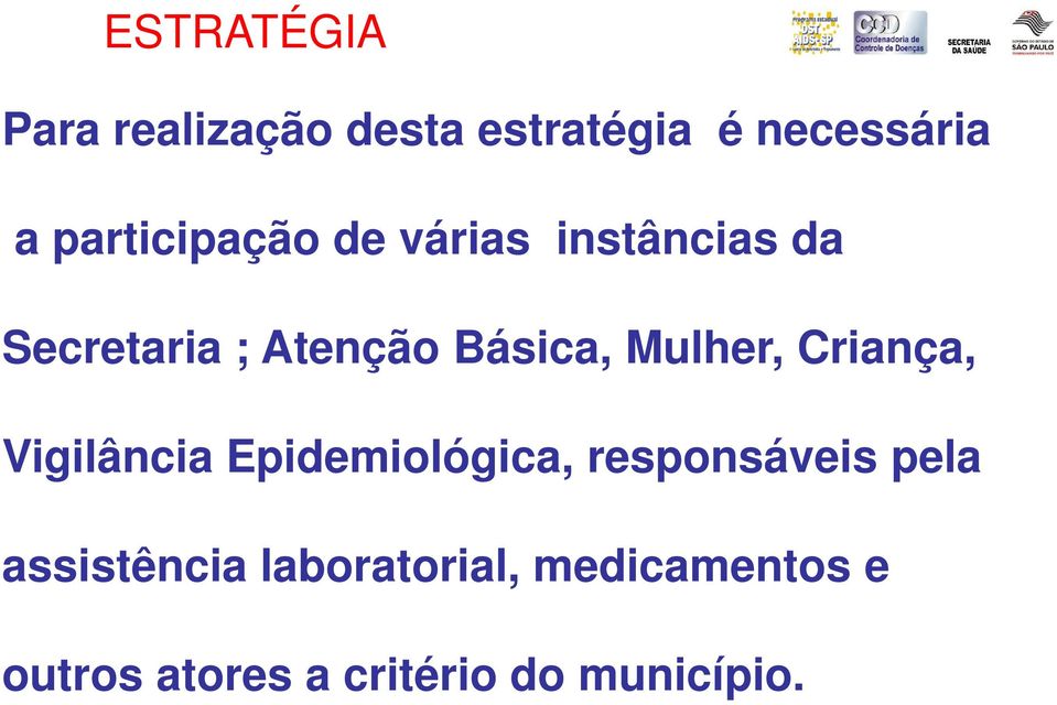 Mulher, Criança, Vigilância Epidemiológica, responsáveis pela