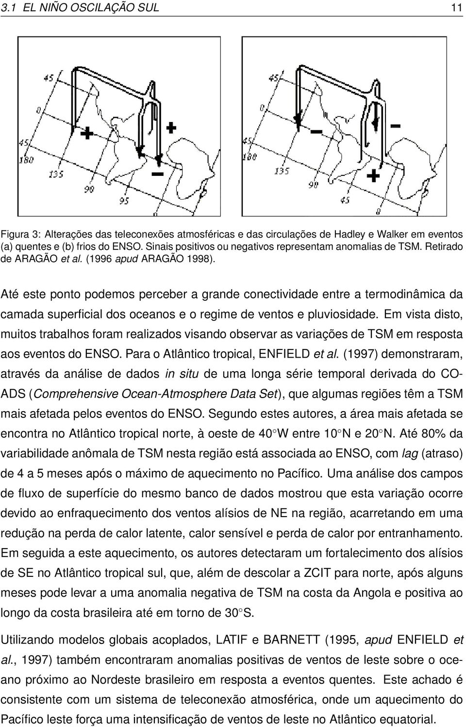 Até este ponto podemos perceber a grande conectividade entre a termodinâmica da camada superficial dos oceanos e o regime de ventos e pluviosidade.