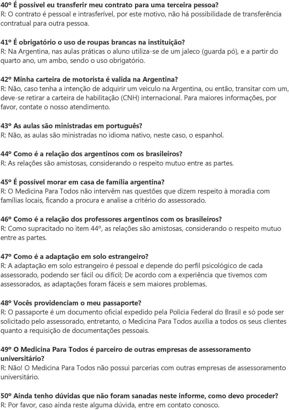 42º Minha carteira de motorista é valida na Argentina?