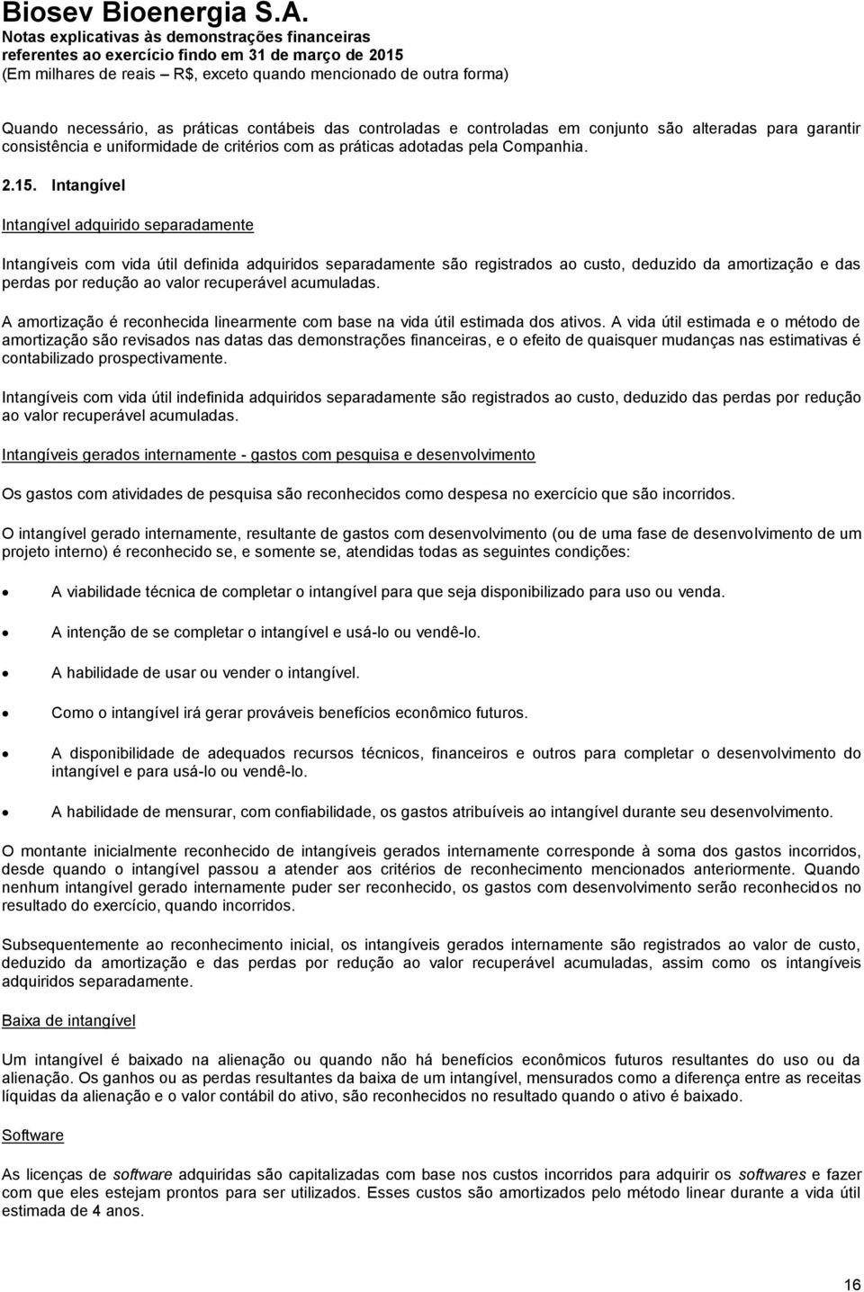 recuperável acumuladas. A amortização é reconhecida linearmente com base na vida útil estimada dos ativos.