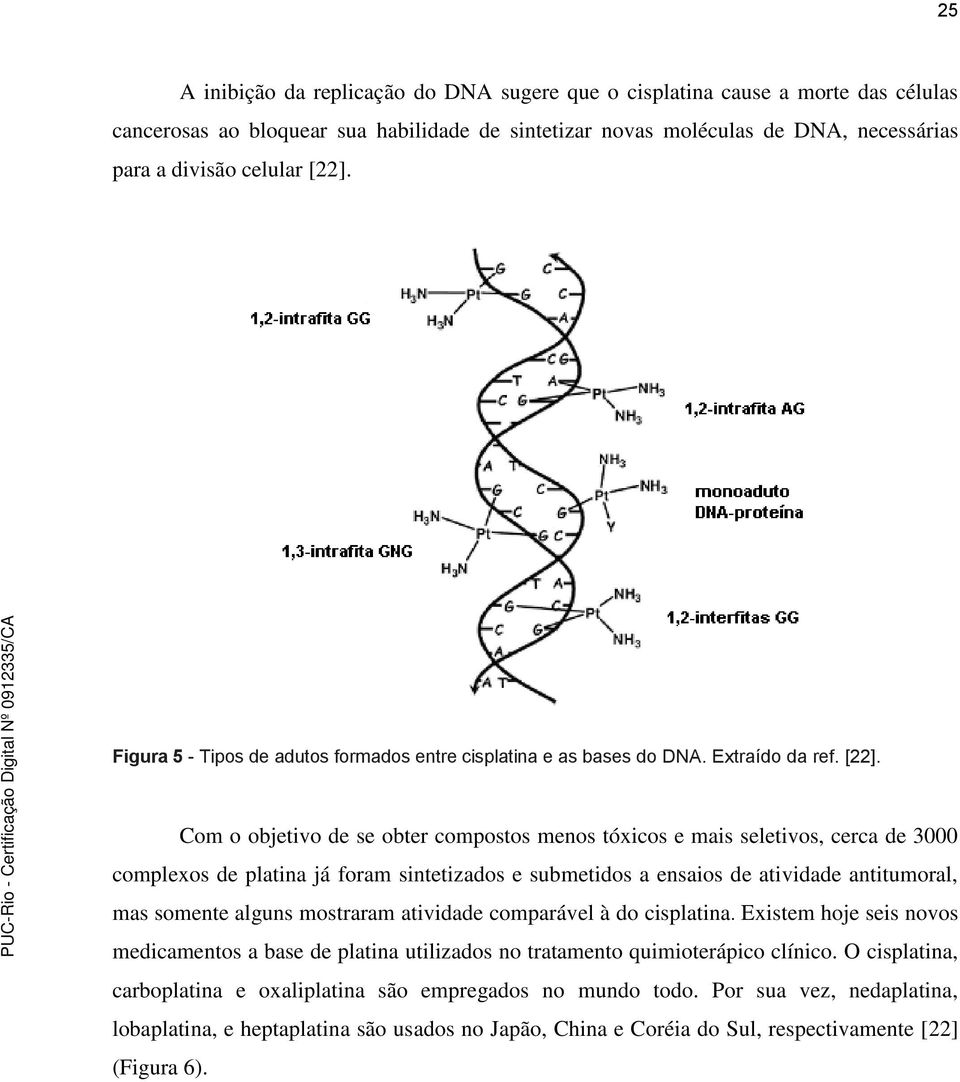 Com o objetivo de se obter compostos menos tóxicos e mais seletivos, cerca de 3000 complexos de platina já foram sintetizados e submetidos a ensaios de atividade antitumoral, mas somente alguns