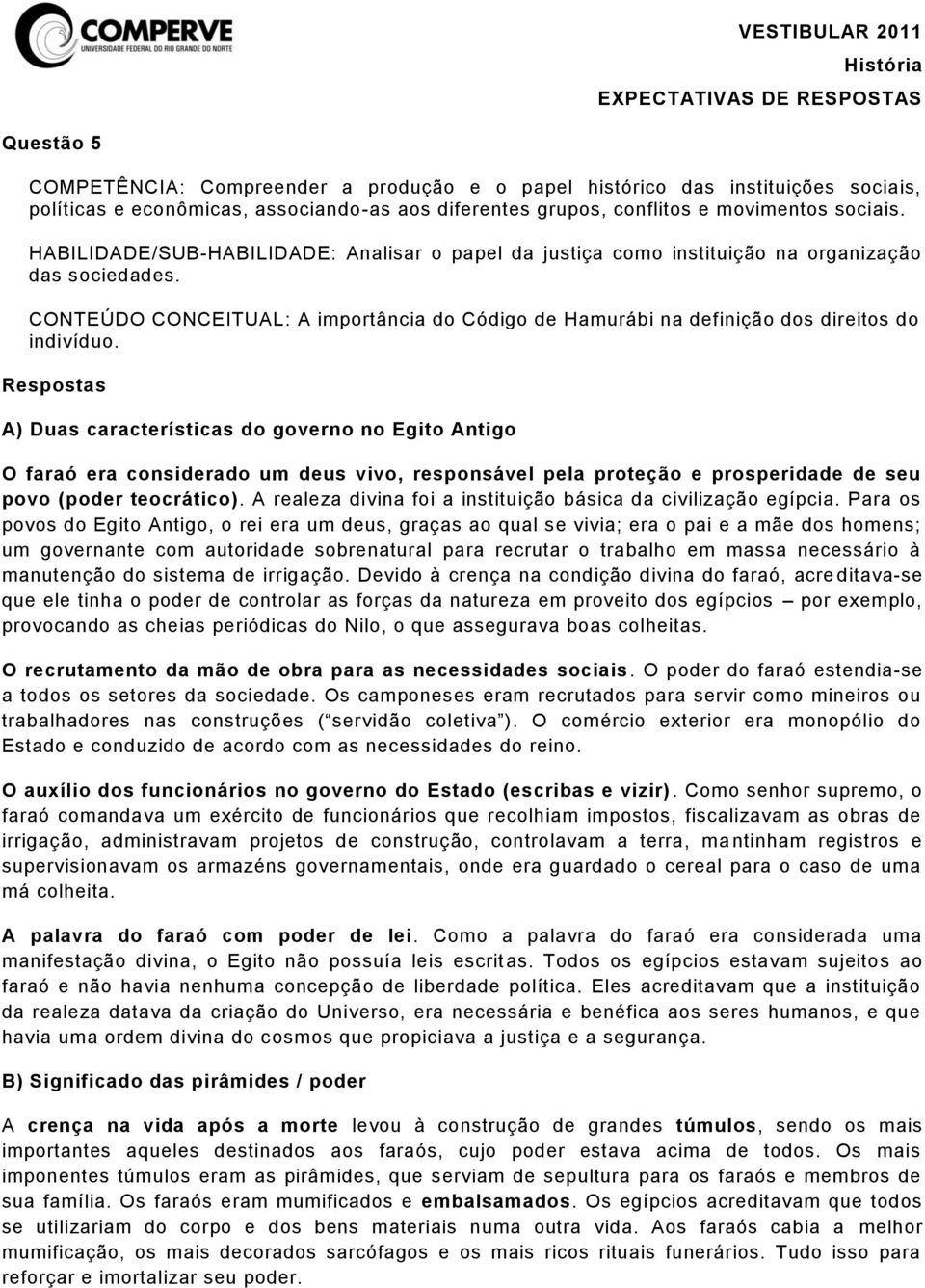 CONTEÚDO CONCEITUAL: A importância do Código de Hamurábi na definição dos direitos do indivíduo.