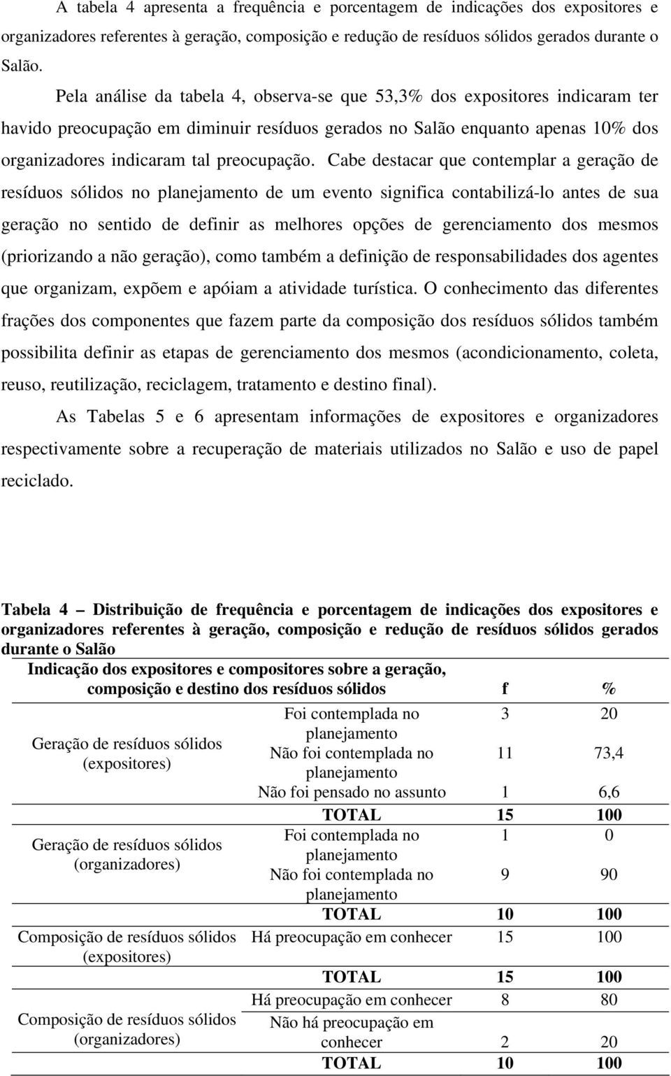 Cabe destacar que contemplar a geração de resíduos sólidos no planejamento de um evento significa contabilizá-lo antes de sua geração no sentido de definir as melhores opções de gerenciamento dos