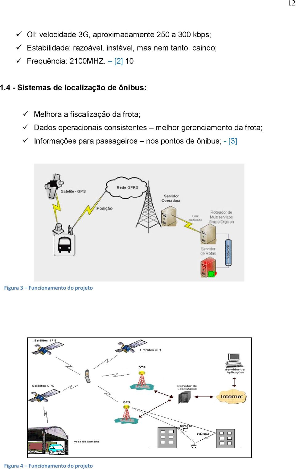 4 - Sistemas de localização de ônibus: Melhora a fiscalização da frota; Dados operacionais