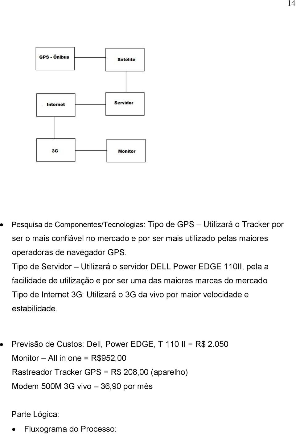 Tipo de Servidor Utilizará o servidor DELL Power EDGE 110II, pela a facilidade de utilização e por ser uma das maiores marcas do mercado Tipo de