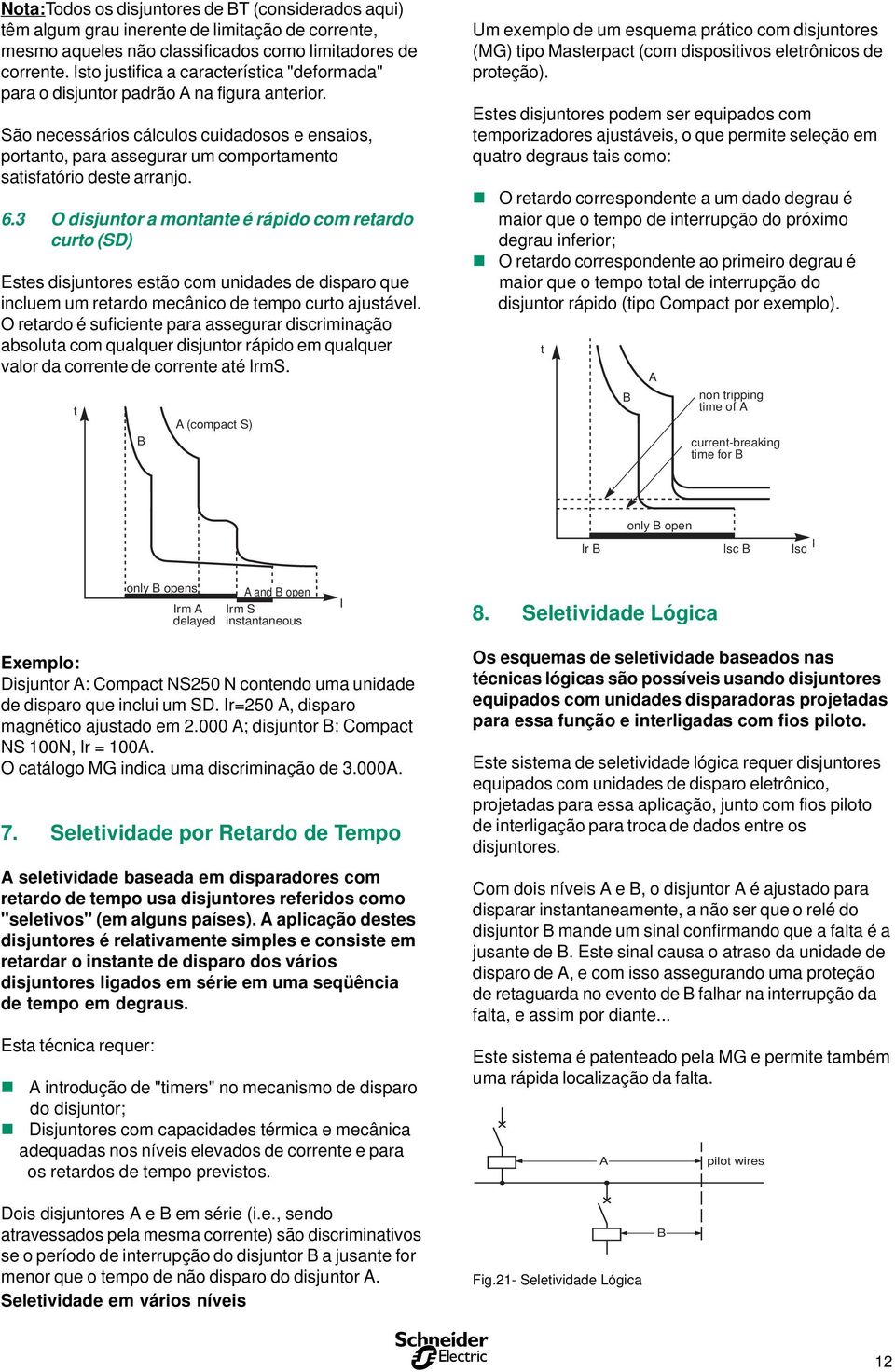 3 O dijunor a monane é rápido com reardo curo (SD) Ee dijunore eão com unidade de diparo que incluem um reardo mecânico de empo curo ajuável.