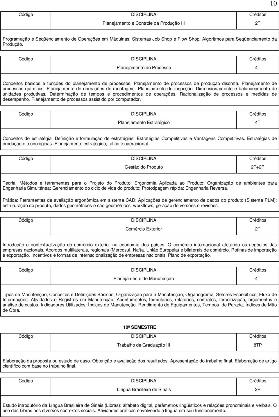 Planejamento de operações de montagem. Planejamento de inspeção. Dimensionamento e balanceamento de unidades produtivas. Determinação de tempos e procedimentos de operações.