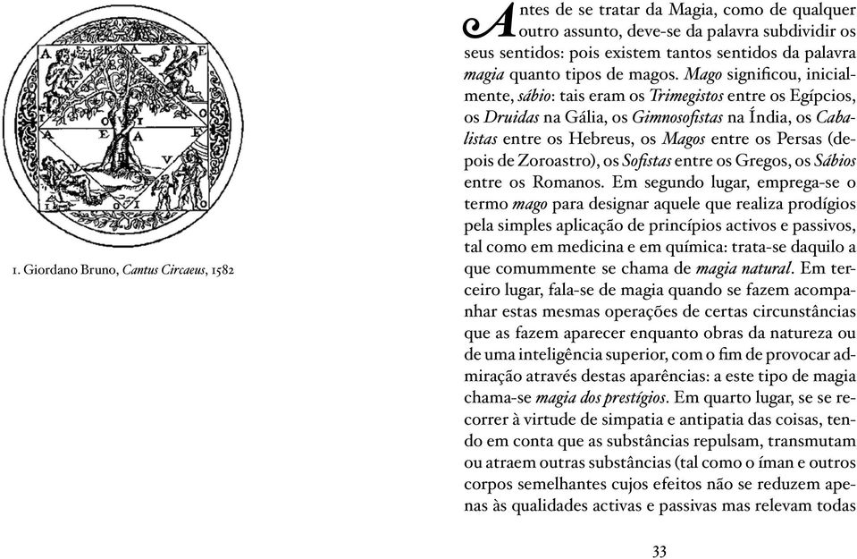 Mago significou, inicialmente, sábio: tais eram os Trimegistos entre os Egípcios, os Druidas na Gália, os Gimnosofistas na Índia, os Cabalistas entre os Hebreus, os Magos entre os Persas (depois de