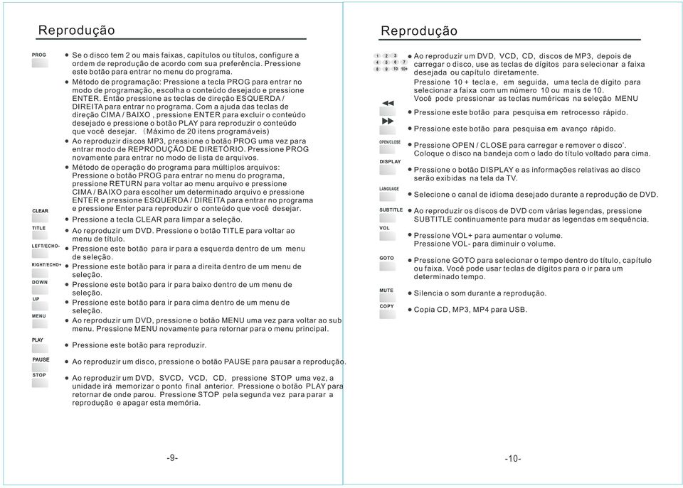 Então pressione as teclas de direção ESQUERDA / DIREITA para entrar no programa.