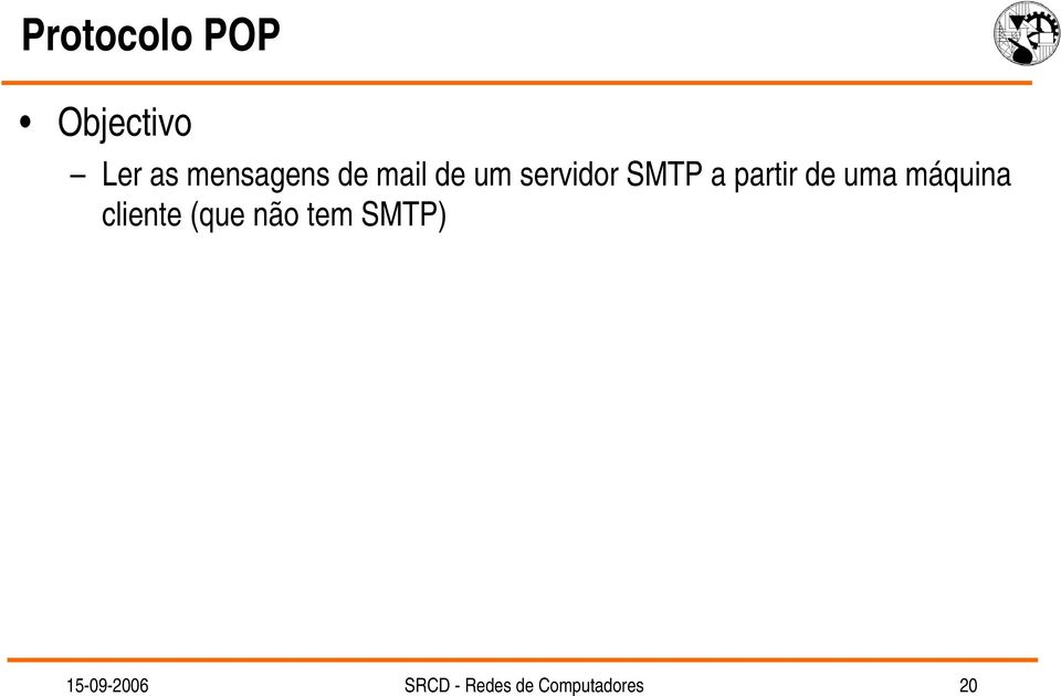 uma máquina cliente (que não tem SMTP)