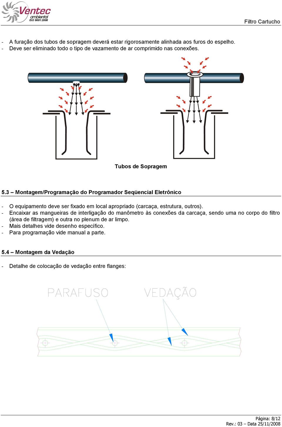 3 Montagem/Programação do Programador Seqüencial Eletrônico - O equipamento deve ser fixado em local apropriado (carcaça, estrutura, outros).