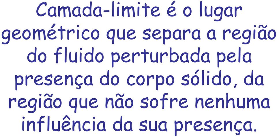 presença do corpo sólido, da região que