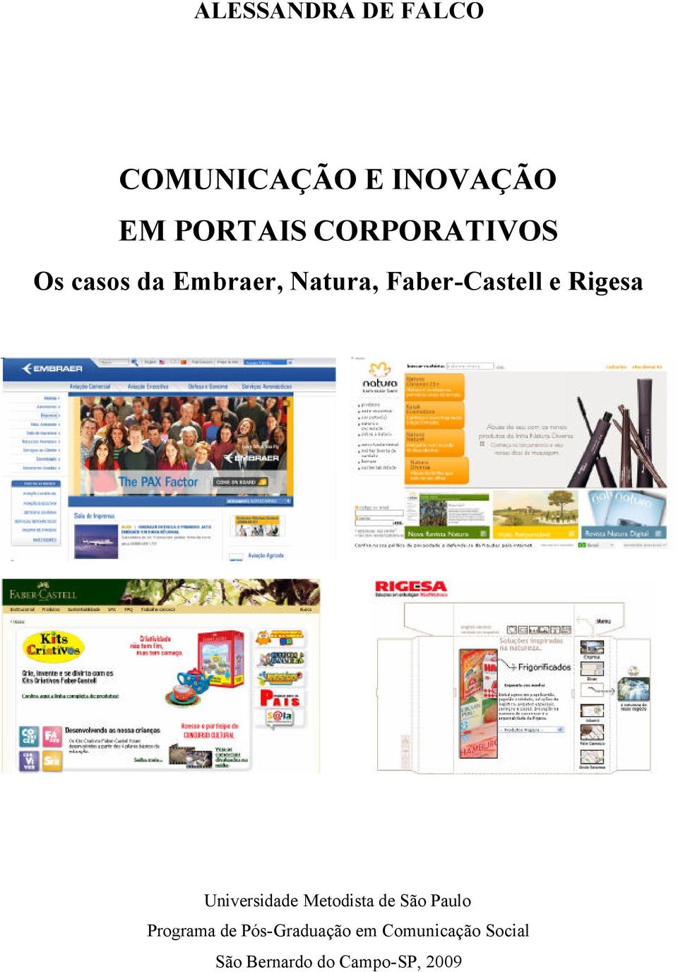 Rigesa Universidade Metodista de São Paulo Programa de