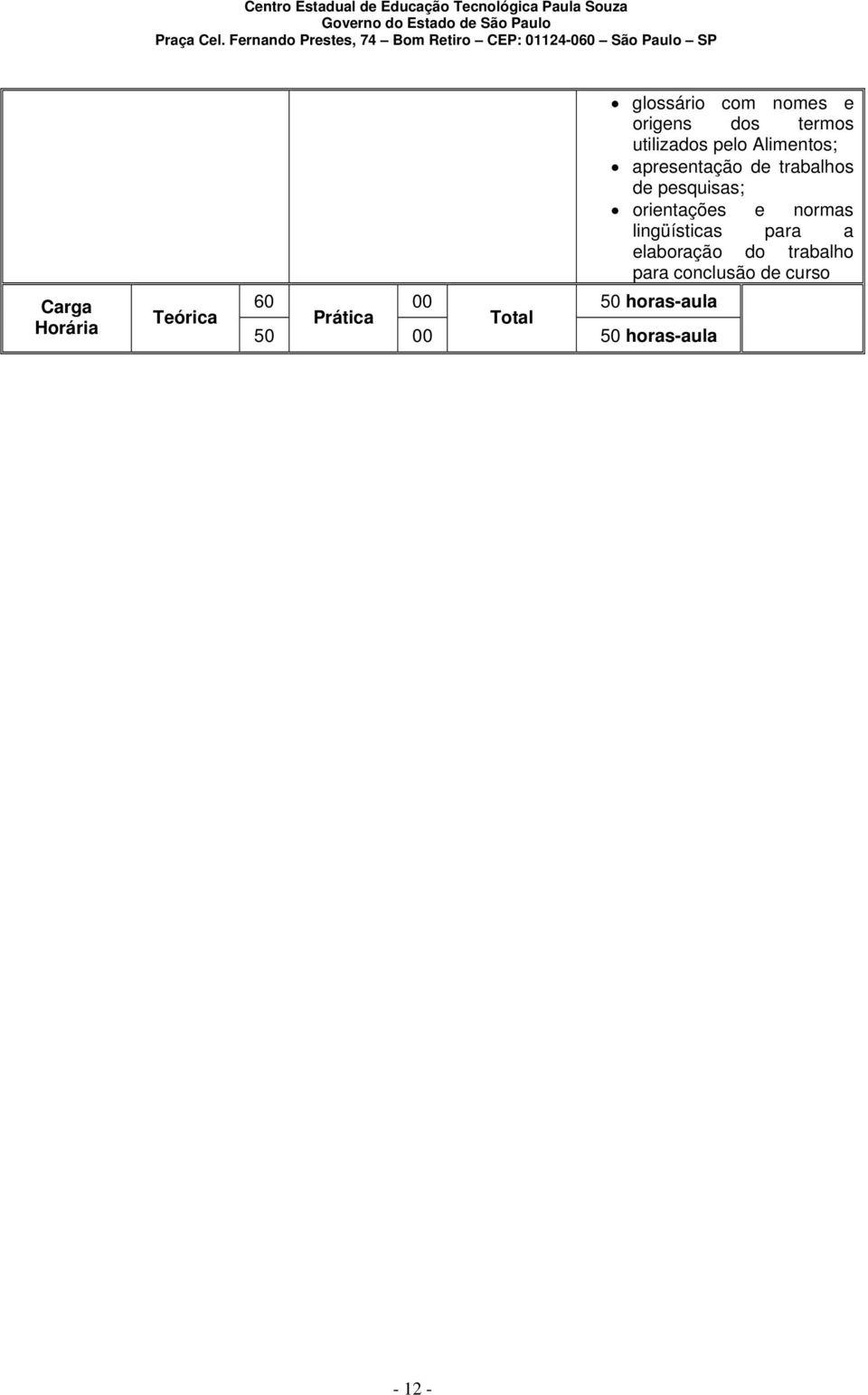 orientações e normas lingüísticas para a elaboração do trabalho