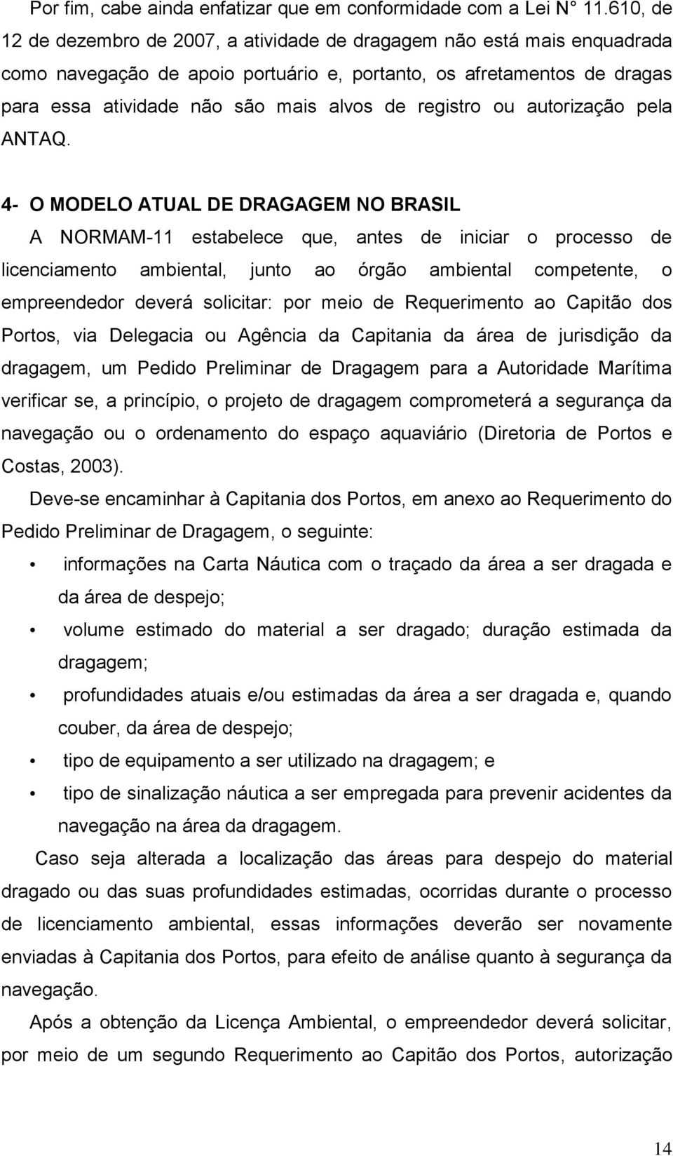 registro ou autorização pela ANTAQ.