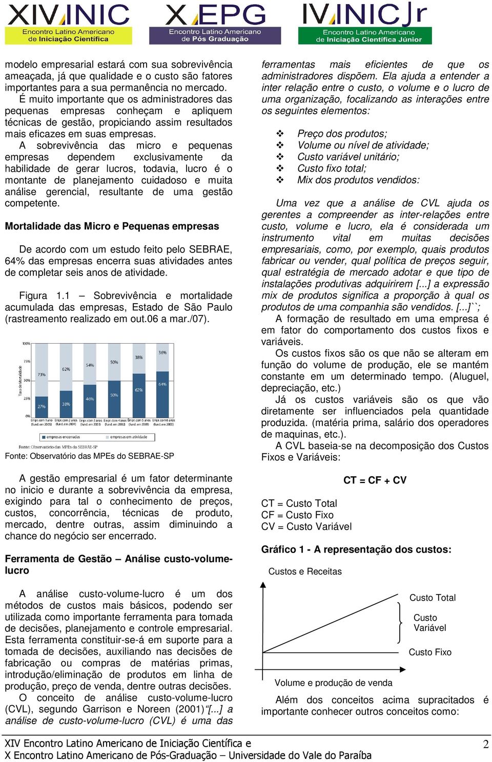 A sobrevivência das micro e pequenas empresas dependem exclusivamente da habilidade de gerar lucros, todavia, lucro é o montante de planejamento cuidadoso e muita análise gerencial, resultante de uma