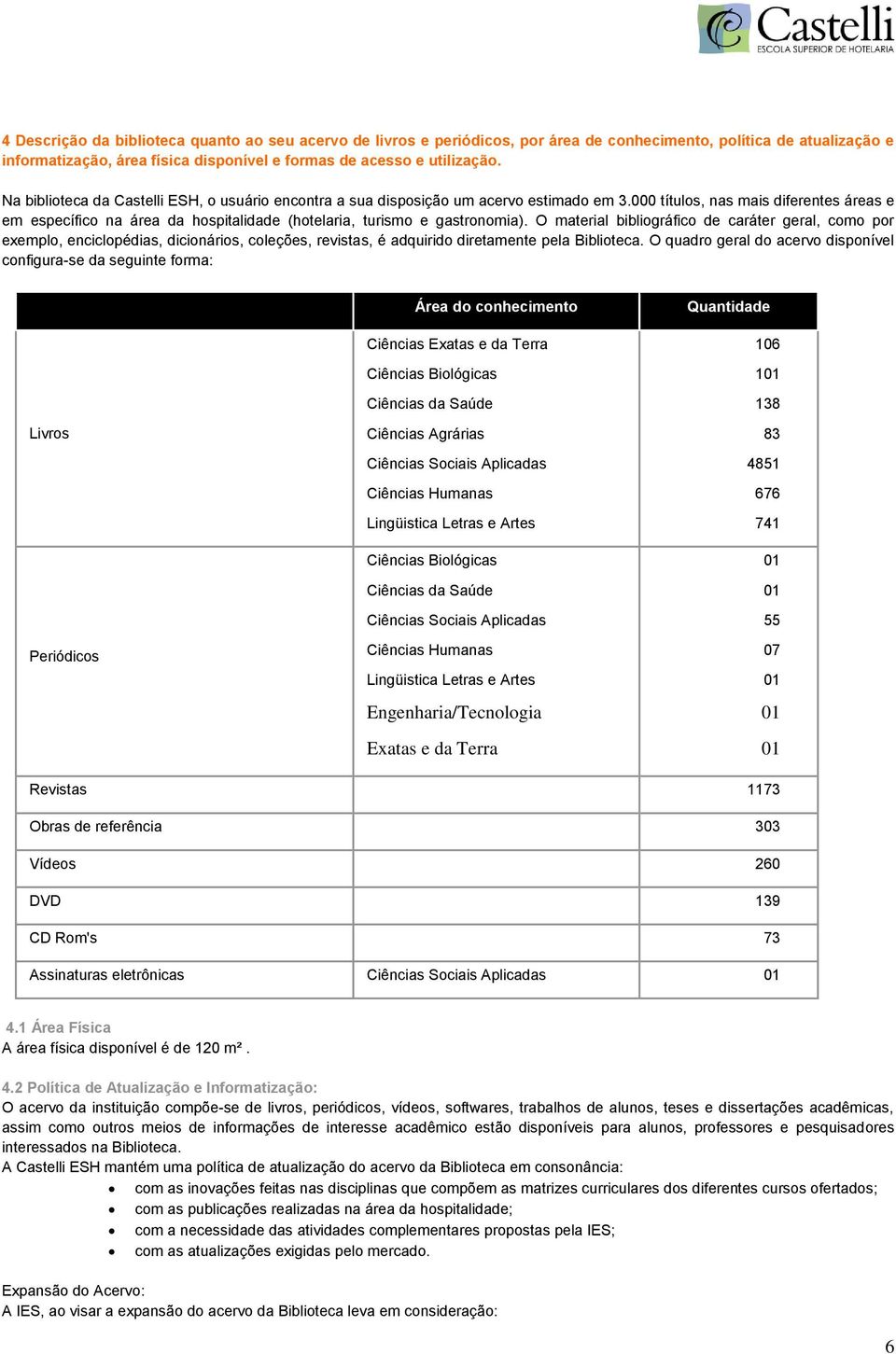 000 títulos, nas mais diferentes áreas e em específico na área da hospitalidade (hotelaria, turismo e gastronomia).