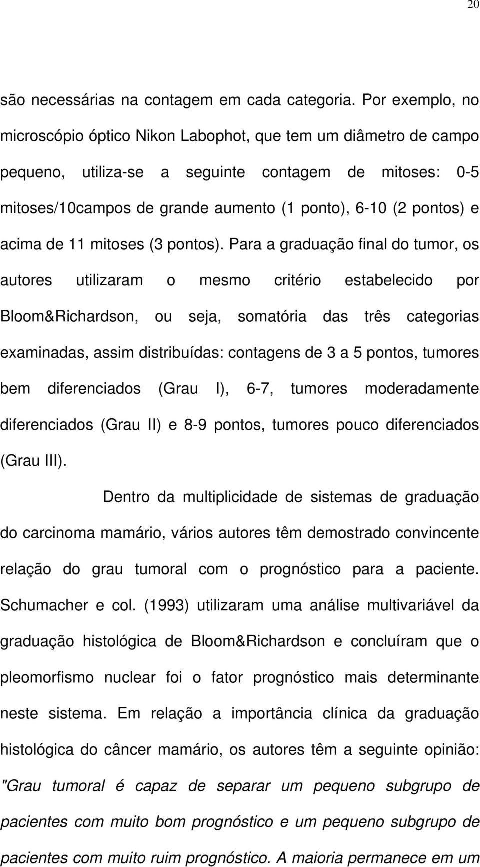 acima de 11 mitoses (3 pontos).