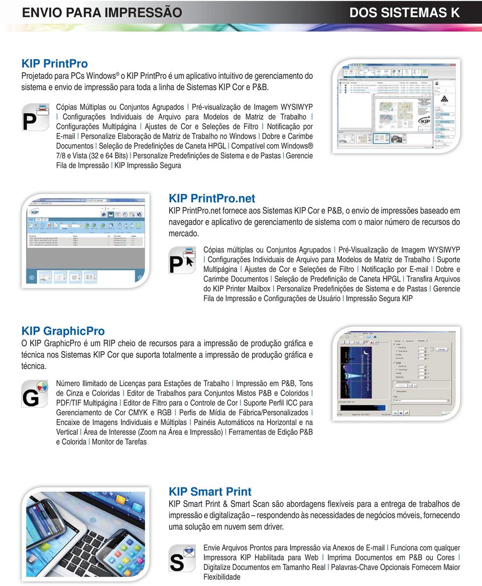 Cópias Múltiplas ou Conjuntos Agrupados Pré-visualização de Imagem WYSIWYP Confi gurações Individuais de Arquivo para Modelos de Matriz de Trabalho Confi gurações Multipágina Ajustes de Cor e