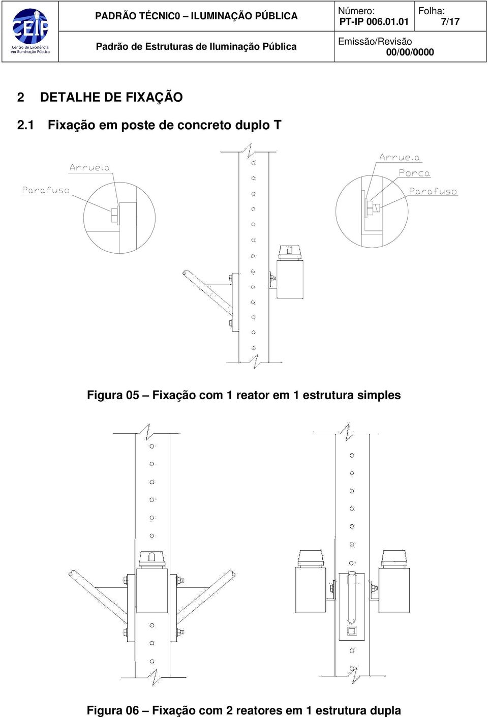 Figura 05 Fixação com 1 reator em 1